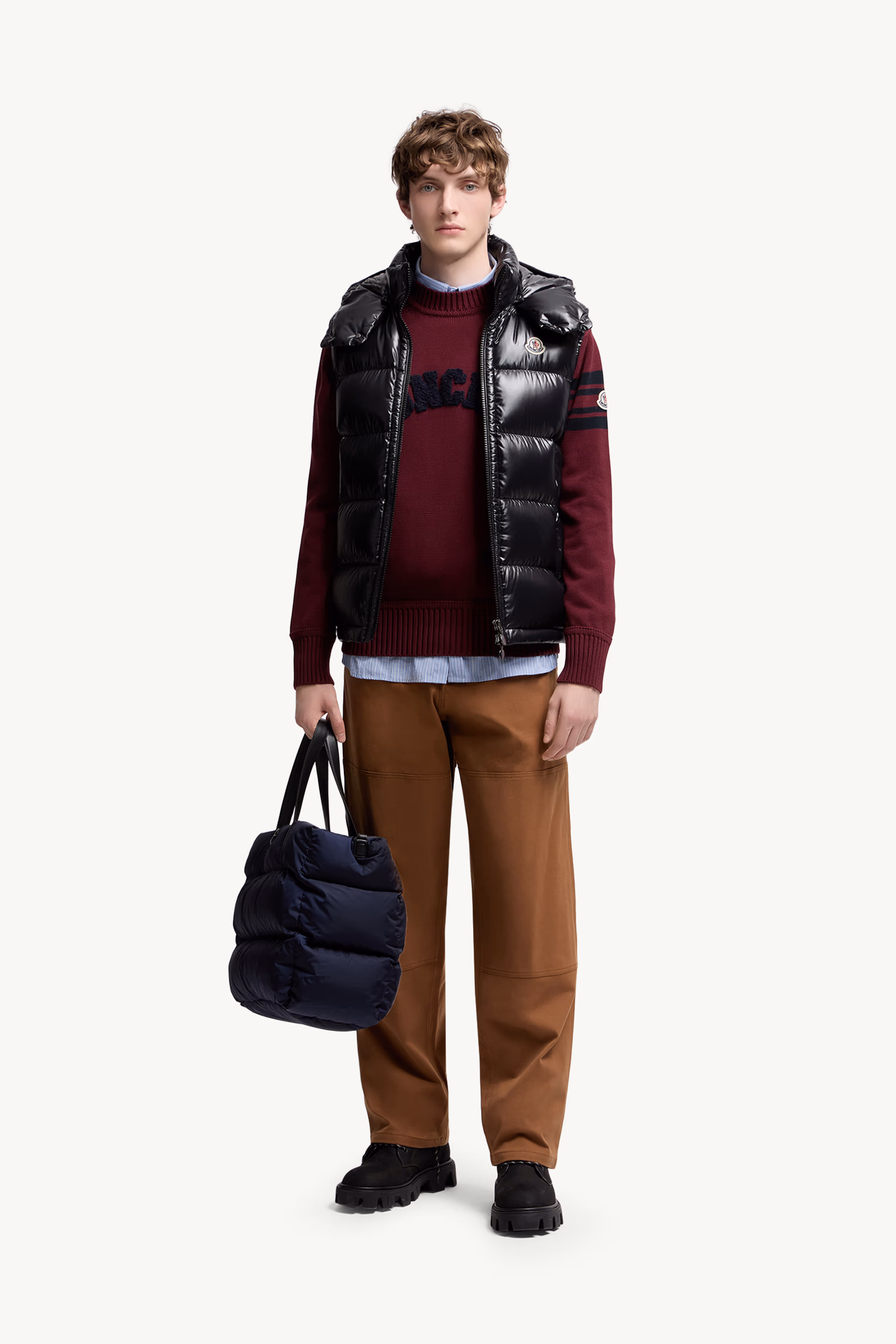 Bormes Hooded Down Vest Men Black Moncler 0